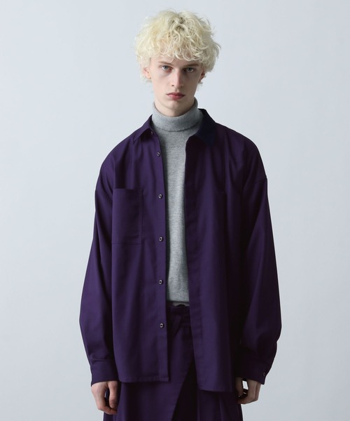 セール】【SET UP対応】YOSEレザーベルトシャツ(HARE)（シャツ