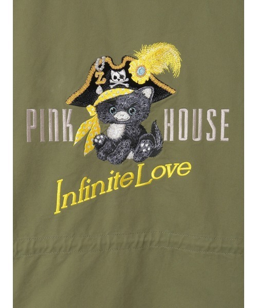 PINK HOUSE(ピンクハウス)の「パイレーツキャットワッペンモッズコート(モッズコート・レディース・イエロー/パープル/ブラック/レッド/ピンク・フリー)」の18枚目の写真