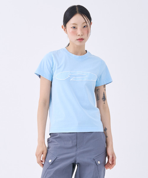 FDR(エフディーアール)の「Disk Logo Applique Short Sleeve Sky blue(Tシャツ/カットソー・メンズ・その他・LARGE/MEDIUM/SMALL)」の2枚目の写真
