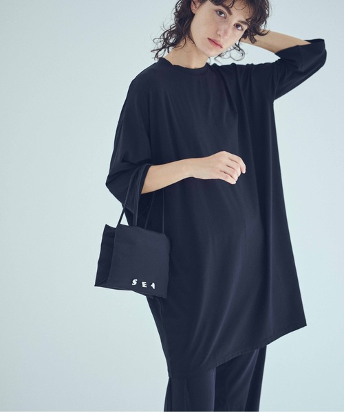 SEA(シー)の「コージープルオーバー(Tシャツ/カットソー・レディース・ピンク/グレー/ブラック・ONE SIZE)」の1枚目の写真