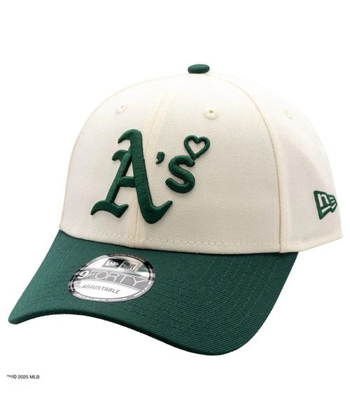 BASICKS(ベイシックス)の「【BASICKSx Newera】x Newera Athletics CapWHT/GRN(キャップ・メンズ・ホワイト・FREE)」の1枚目の写真