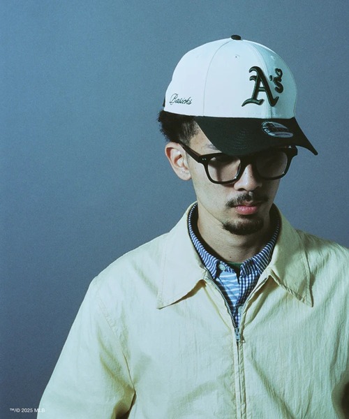 BASICKS(ベイシックス)の「【BASICKSx Newera】x Newera Athletics CapWHT/GRN(キャップ・メンズ・ホワイト・FREE)」の2枚目の写真