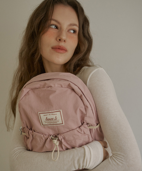 LENEE B(レニービー)の「ミニストリングバックパックベビーピンク(バックパック/リュック・レディース・その他・FREE)」の1枚目の写真