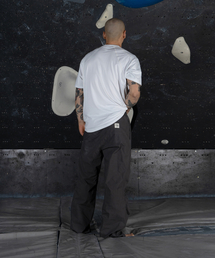 WHILE（ワイル）の「コアクライミングパンツ 登山ウェア アルパインクライミング ワイドパンツ (チャコール)（その他パンツ）」