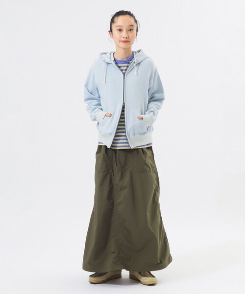 BEAMS BOY（ビームスボーイ）の「レトロ フィット ジップ フーディー（パーカー・レディース・サックスブルー/ナチュラル/チャコールグレー・1/2）」の14枚目の写真