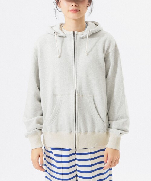 BEAMS BOY（ビームスボーイ）の「レトロ フィット ジップ フーディー（パーカー・レディース・サックスブルー/ナチュラル/チャコールグレー・1/2）」の18枚目の写真