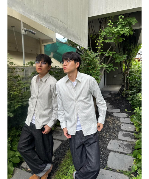 AMOU(アモウ)の「AMOU Multi stripe shirts BLUE(シャツ/ブラウス・レディース・その他・1/2/3)」の10枚目の写真