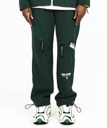 CODE I'M（コードアイエム）の「セミワイドフィットヘビーウェイトジッパーポケットカーゴパンツグリーン（スウェットパンツ）」
