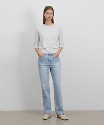 RIDIFI（リディフィ）の「HIGH RISE STRAIGHT-LEG JEANS_LIGHT BLUE（デニムパンツ）」