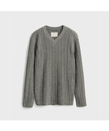 POTTERY（ポッタリー）の「Organic Cotton Tweed V-neck Knit - 2 Color（ニット/セーター）」