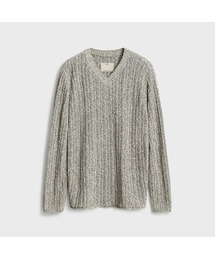 POTTERY（ポッタリー）の「Organic Cotton Tweed V-neck Knit - 2 Color（ニット/セーター）」