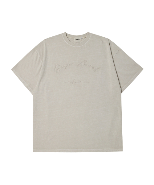 AKECII(アケシ)の「スーパーノーマルチェーン刺繍ピグメント半袖Tシャツ-クリーム(Tシャツ/カットソー・メンズ・その他・MEDIUM/LARGE)」の6枚目の写真