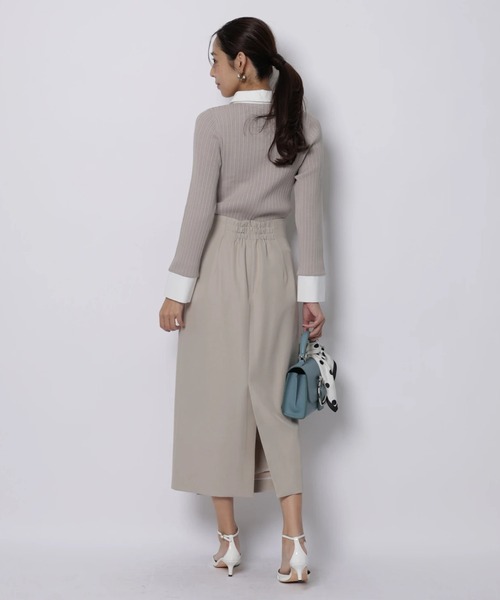 JUSGLITTY(ジャスグリッティー)の「プチボタンタイトスカート(スカート・レディース・ブラック/ベージュ・2/1/0)」の17枚目の写真