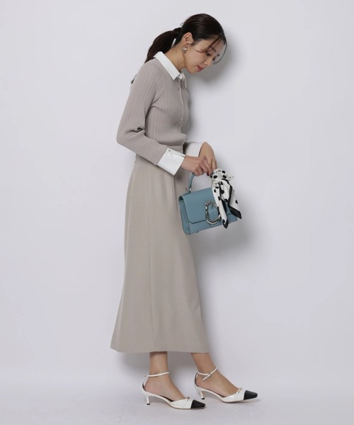 JUSGLITTY(ジャスグリッティー)の「プチボタンタイトスカート(スカート・レディース・ブラック/ベージュ・2/1/0)」の18枚目の写真