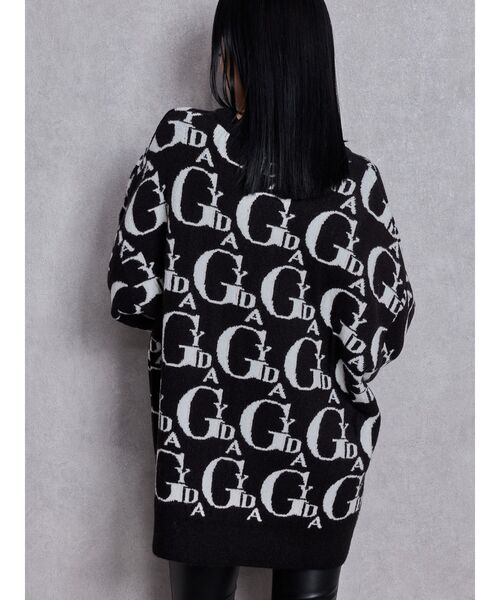 GYDA（ジェイダ）の「GYDA PATTERN ニットトップス（ニット/セーター・レディース・グレー/オフホワイト/ブラック・FREE）」の12枚目の写真