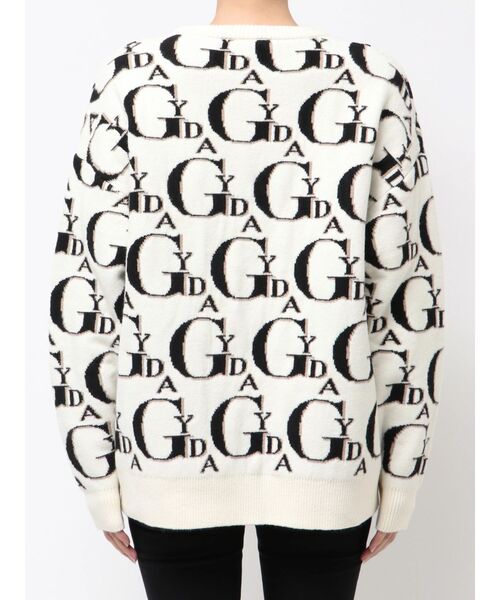 GYDA（ジェイダ）の「GYDA PATTERN ニットトップス（ニット/セーター・レディース・グレー/オフホワイト/ブラック・FREE）」の22枚目の写真