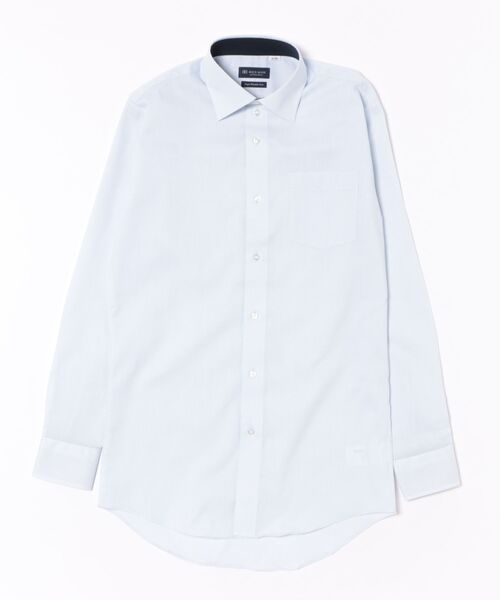 TOKYO SHIRTS(トウキョウシャツ)の「【超形態安定】 形態安定ノンアイロン ワイド 長袖ビジネスワイシャツ(大きいサイズ・長いサイズ)(ビジネスシャツ・メンズ・サックスブルー・首回り39cm-裄丈88cm/首回り41cm-裄丈90cm/首回り42cm-裄丈90cm/首回り43cm-裄丈90cm/首回り45cm-裄丈82cm/首回り45cm-裄丈86cm/首回り45cm-裄丈90cm/首回り47cm-裄丈86cm/首回り47cm-裄丈90cm)」の6枚目の写真