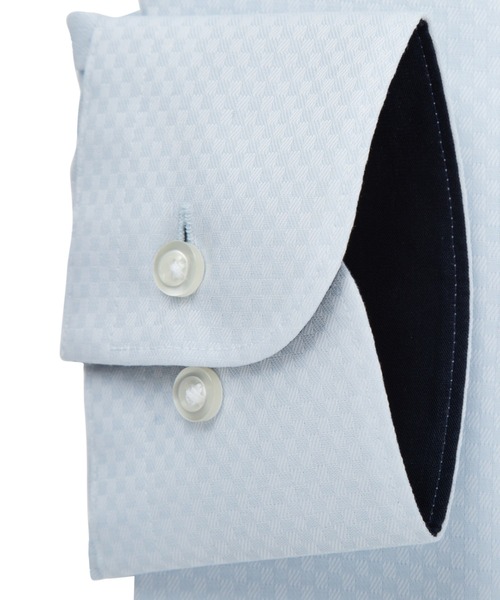 TOKYO SHIRTS(トウキョウシャツ)の「【超形態安定】 形態安定ノンアイロン ワイド 長袖ビジネスワイシャツ(大きいサイズ・長いサイズ)(ビジネスシャツ・メンズ・サックスブルー・首回り39cm-裄丈88cm/首回り41cm-裄丈90cm/首回り42cm-裄丈90cm/首回り43cm-裄丈90cm/首回り45cm-裄丈82cm/首回り45cm-裄丈86cm/首回り45cm-裄丈90cm/首回り47cm-裄丈86cm/首回り47cm-裄丈90cm)」の3枚目の写真
