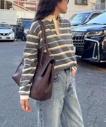 マルチボーダーラガーロンTシャツ