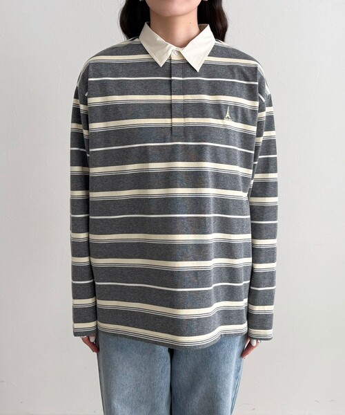 fredy emue（フレディエミュ）の「マルチボーダーラガーロンTシャツ（Tシャツ/カットソー・レディース・ブラウン系その他/グレー系その他/ピンク系その他・38）」の13枚目の写真