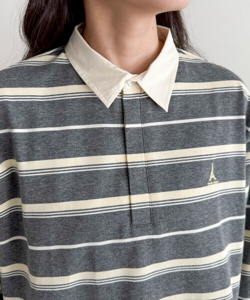 fredy emue（フレディエミュ）の「マルチボーダーラガーロンTシャツ（Tシャツ/カットソー・レディース・ブラウン系その他/グレー系その他/ピンク系その他・38）」の16枚目の写真