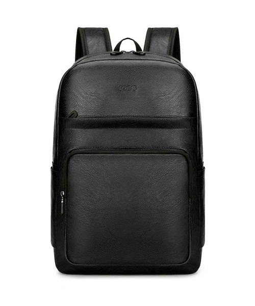 CALIFORNIA OUTFITTERS(カリフォルニア アウトフィッターズ)の「12D59-KR レザーライク マルチポケット バックパック(バックパック/リュック・メンズ・ブラック/ブラウン・ONESIZE)」の3枚目の写真