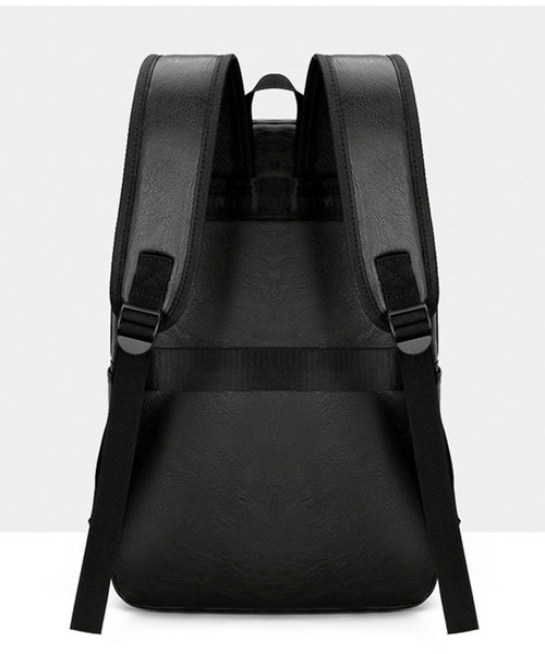 CALIFORNIA OUTFITTERS(カリフォルニア アウトフィッターズ)の「12D59-KR レザーライク マルチポケット バックパック(バックパック/リュック・メンズ・ブラック/ブラウン・ONESIZE)」の6枚目の写真