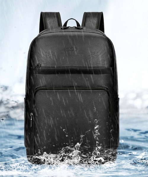 CALIFORNIA OUTFITTERS(カリフォルニア アウトフィッターズ)の「12D59-KR レザーライク マルチポケット バックパック(バックパック/リュック・メンズ・ブラック/ブラウン・ONESIZE)」の8枚目の写真