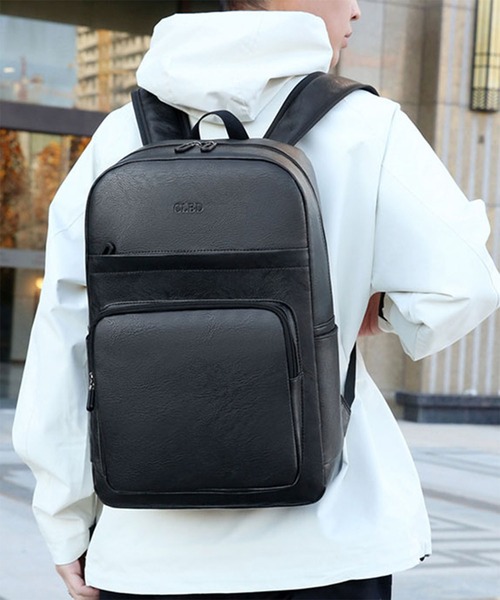 CALIFORNIA OUTFITTERS(カリフォルニア アウトフィッターズ)の「12D59-KR レザーライク マルチポケット バックパック(バックパック/リュック・メンズ・ブラック/ブラウン・ONESIZE)」の9枚目の写真