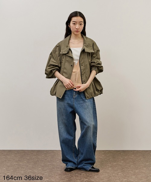 ADAM ET ROPE／アダムエロペ】撥水 ナイロンジャケット（美品） ADAM ET ROPE'（アダムエロペ） ブルゾン ジャンバー ファンクション