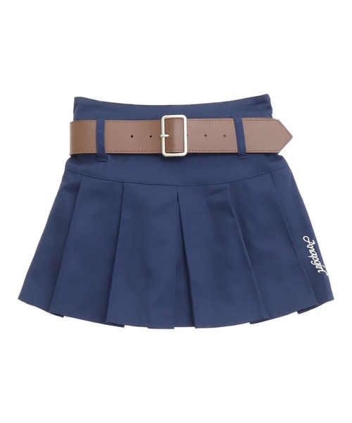 ANAP GｉRL（アナップガール）の「ベルト付プリーツスカート（スカート・キッズ・ネイビー/ブラック/グレー・XS/S/M）」の22枚目の写真