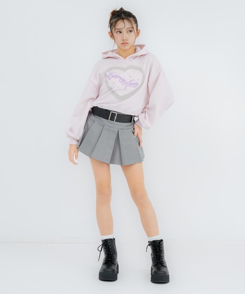 ANAP GｉRL（アナップガール）の「ベルト付プリーツスカート（スカート・キッズ・ネイビー/ブラック/グレー・XS/S/M）」の12枚目の写真