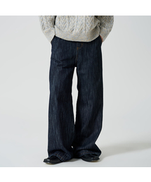 OWSA（オウサ）の「ストライプ生地デニムパンツ（デニムパンツ）」