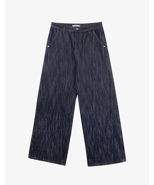 OWSA(オウサ)の「ストライプ生地デニムパンツ(デニムパンツ・メンズ・ブルー系その他・LARGE/X-LARGE)」の4枚目の写真