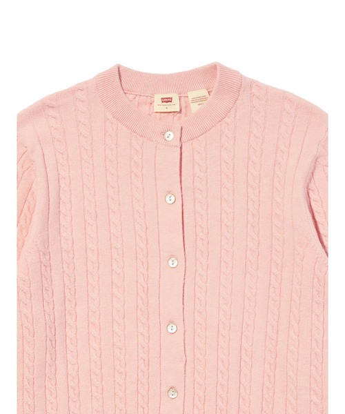 Levi's(リーバイス)の「Levi's/リーバイス スーパーソフト クルーネックカーディガン(カーディガン/ボレロ・レディース・ピンク・M/S/XS)」の9枚目の写真