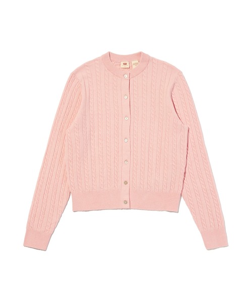 Levi's(リーバイス)の「Levi's/リーバイス スーパーソフト クルーネックカーディガン(カーディガン/ボレロ・レディース・ピンク・M/S/XS)」の7枚目の写真