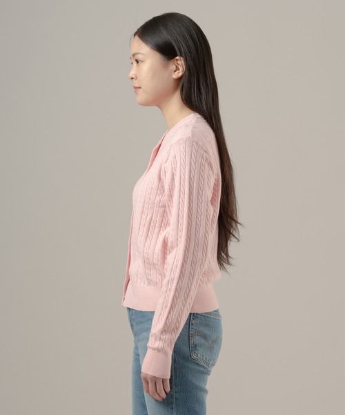 Levi's(リーバイス)の「Levi's/リーバイス スーパーソフト クルーネックカーディガン(カーディガン/ボレロ・レディース・ピンク・M/S/XS)」の2枚目の写真