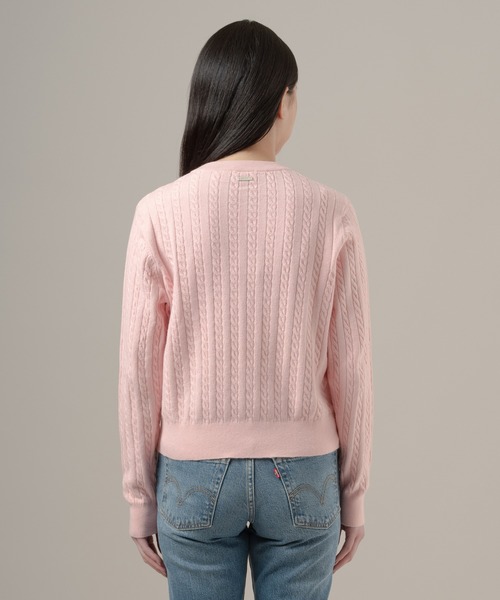 Levi's(リーバイス)の「Levi's/リーバイス スーパーソフト クルーネックカーディガン(カーディガン/ボレロ・レディース・ピンク・M/S/XS)」の3枚目の写真