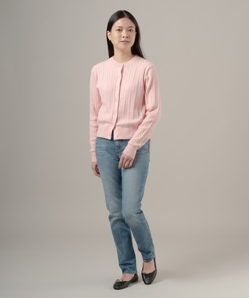 Levi's(リーバイス)の「Levi's/リーバイス スーパーソフト クルーネックカーディガン(カーディガン/ボレロ・レディース・ピンク・M/S/XS)」の6枚目の写真