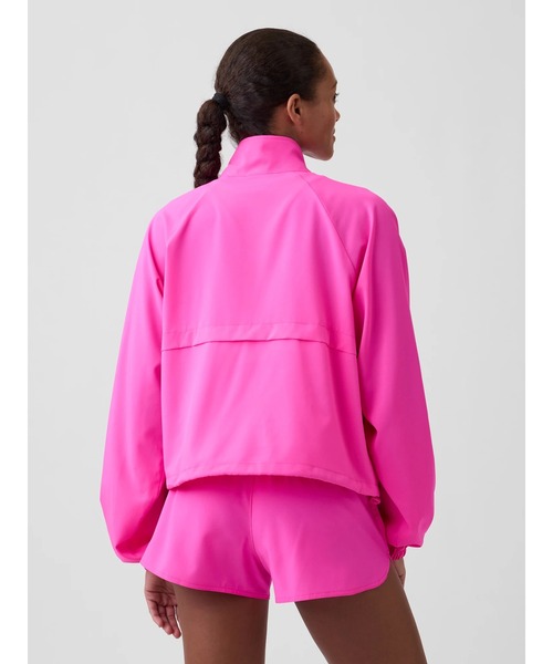 GAP（ギャップ）の「GapFitオーバーサイズ ランアラウンドトラックジャケット（その他アウター・レディース・ブラック/ピンク・S/XS/XXS/L/M）」の7枚目の写真