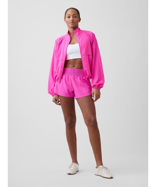 GAP（ギャップ）の「GapFitオーバーサイズ ランアラウンドトラックジャケット（その他アウター・レディース・ブラック/ピンク・S/XS/XXS/L/M）」の8枚目の写真