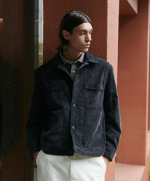 PRODESHIRT（プロデシャツ）の「ミスティコーデュロイトラッカージャケット（ミッドナイト）（デニムジャケット）」