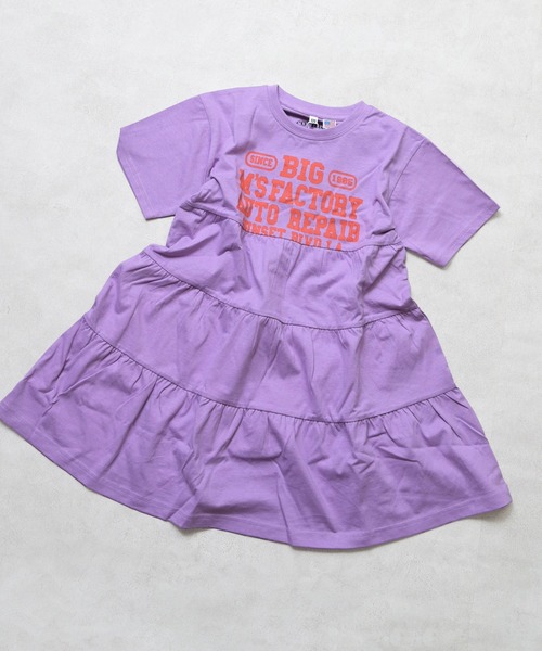 Life Support Products（ライフサポートプロダクツ）の「【COTTON from U.S.A】ティアードハンソデワンピース（ワンピース・キッズ・ホワイト系その他/オレンジ/ラベンダー・140/130/120/110/100/90/150）」の3枚目の写真