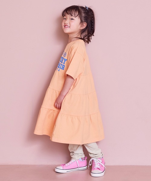 Life Support Products（ライフサポートプロダクツ）の「【COTTON from U.S.A】ティアードハンソデワンピース（ワンピース・キッズ・ホワイト系その他/オレンジ/ラベンダー・140/130/120/110/100/90/150）」の7枚目の写真