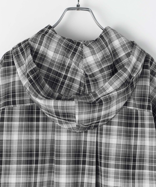 PAGEBOY（ページボーイ）の「シアーチェックフードシャツ（シャツ/ブラウス・レディース・イエロー/ブルー/ブラック・FREE）」の15枚目の写真