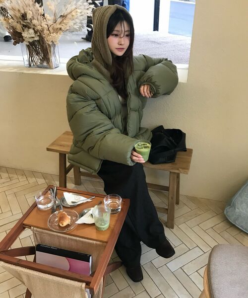 LEIRE（ルアール）の「バラクラバプファーフードパディング [カーキ]（ダウンジャケット/コート・メンズ・その他・M/L/S）」の9枚目の写真