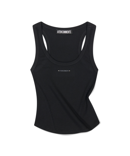 A FEW COMMENTS(アフューコメンツ)の「スモークシャーリングタンクトップBLACK(Tシャツ/カットソー・レディース・その他・FREE)」の1枚目の写真