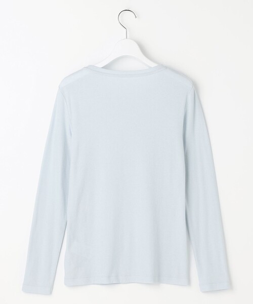 自由区(ジユウク)の「レイヤリングシアーインナー カットソー(Tシャツ/カットソー・レディース・アイボリー系/ダークブラウン系/ブラック系/サックスブルー系・46/44)」の14枚目の写真