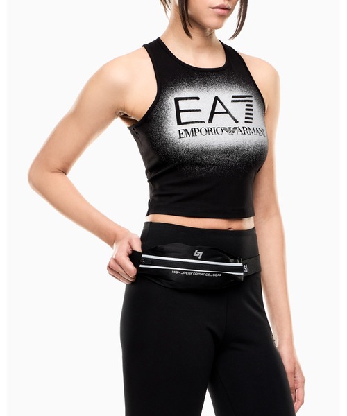 EMPORIO ARMANI EA7(エンポリオアルマーニイーエーセブン)の「【エンポリオ アルマーニ EA7】ベルトバッグ テクニカルファブリック(ボディバッグ/ウエストポーチ・メンズ・ブラック・FREE)」の1枚目の写真