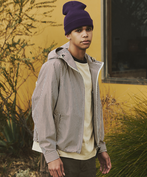 JOURNAL STANDARD（ジャーナルスタンダード）の「パターン フーディ シティ ジャケット（その他アウター・メンズ・ブルー系その他/ブラウン・MEDIUM/LARGE）」の6枚目の写真